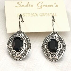 Vintage Austrian Crystal Dangle Earrings!